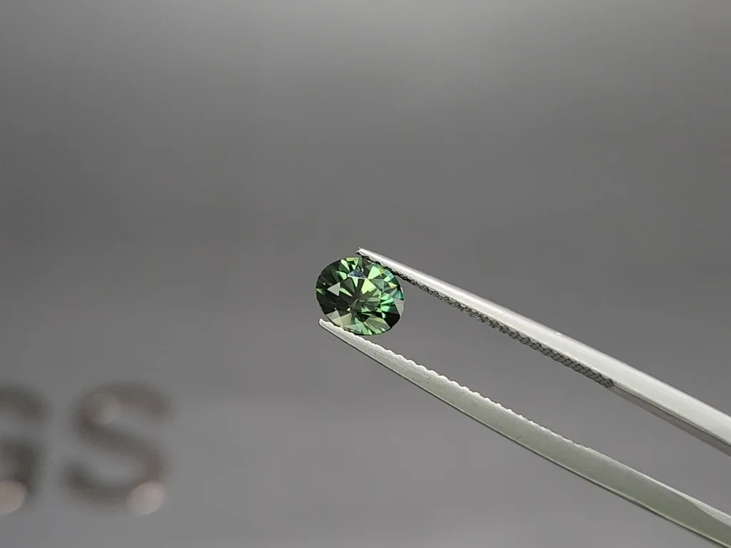 Unheated Teal sapphire oval cut 1.30 carats, Madagascar Image №3