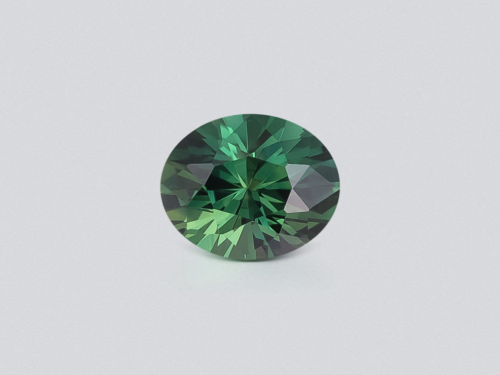 Unheated Teal sapphire oval cut 1.30 carats, Madagascar Image №1
