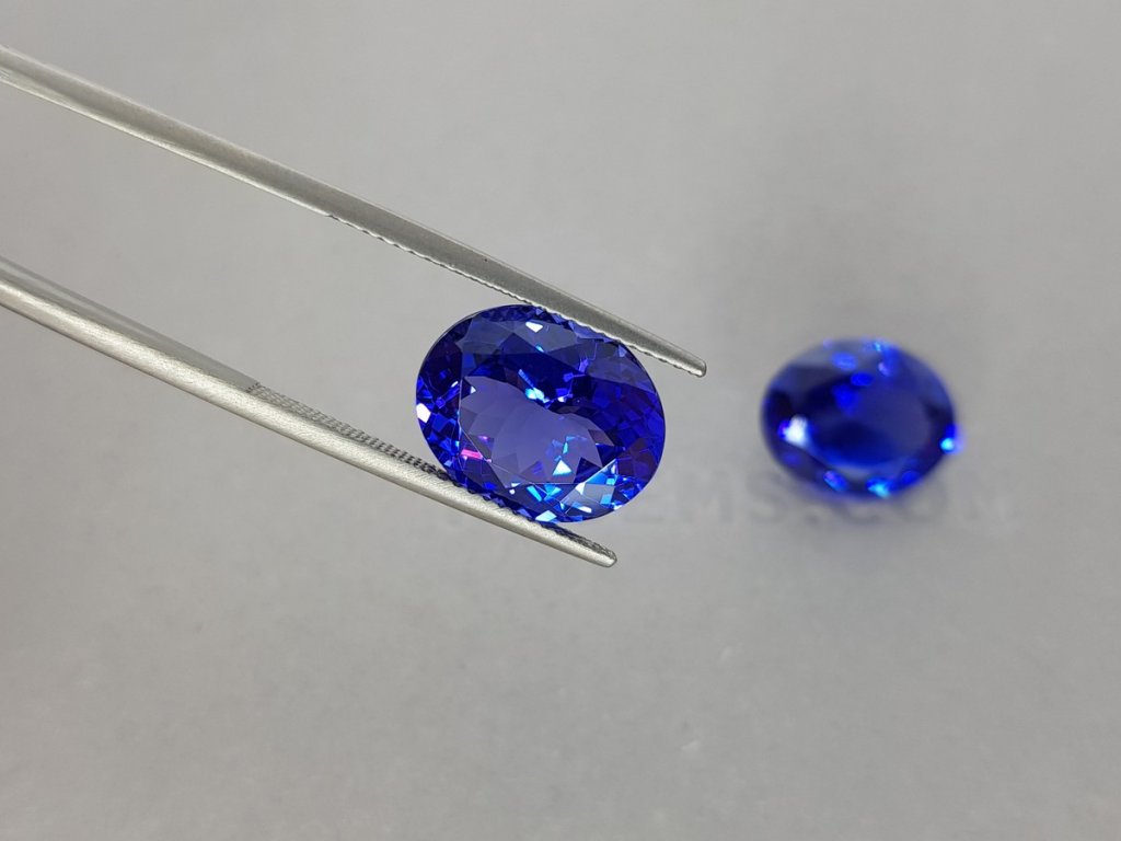 Blue tanzanite pair 13.53 ct, Tanzania Image №6