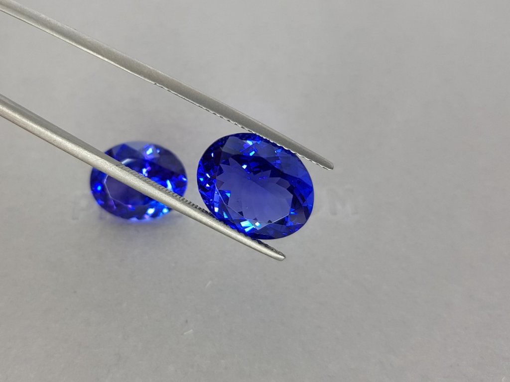 Blue tanzanite pair 13.53 ct, Tanzania Image №7