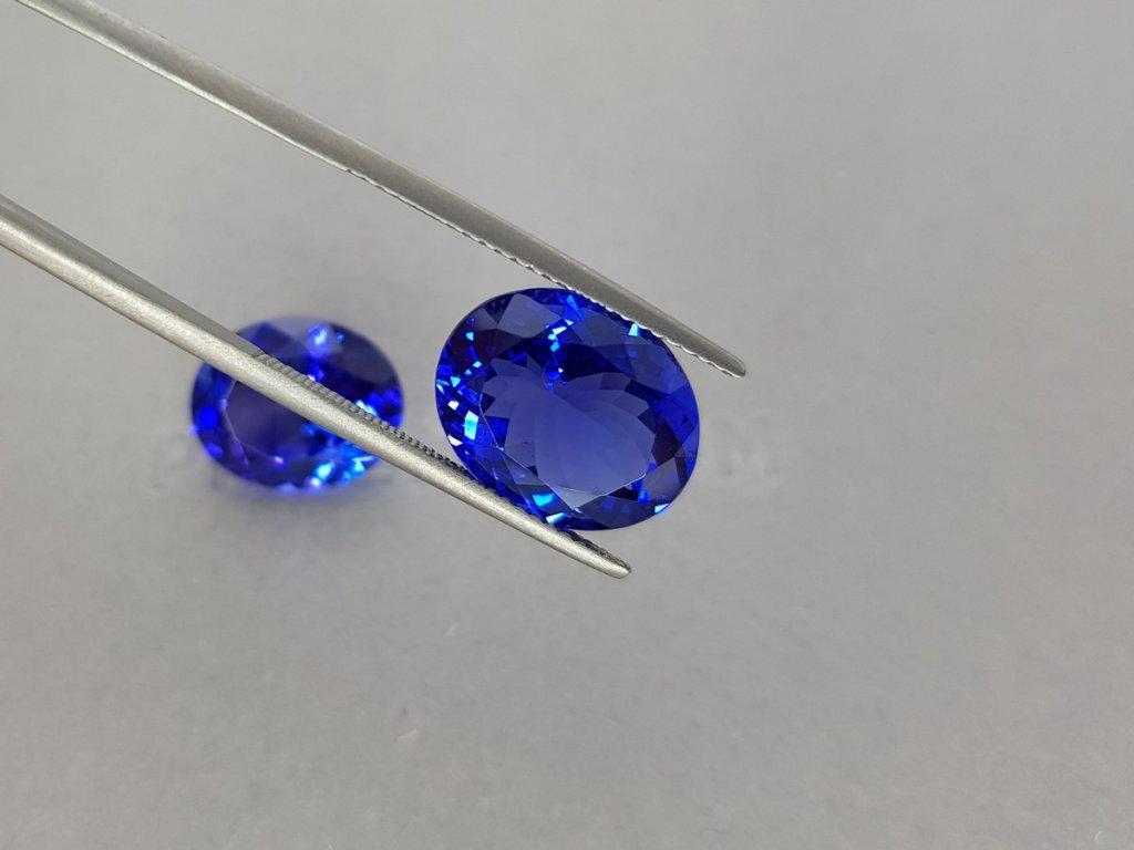 Blue tanzanite pair 13.53 ct, Tanzania Image №8