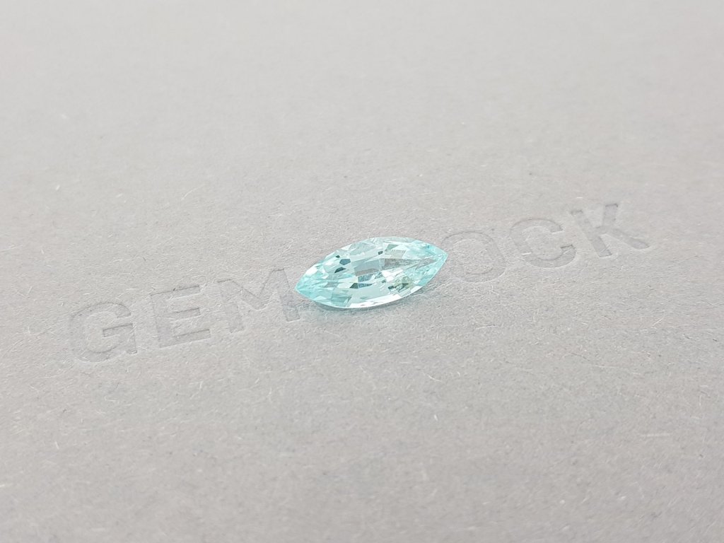 Paraiba tourmaline in a rare cut marquise 1.73 ct, Mozambique, GIA Image №3