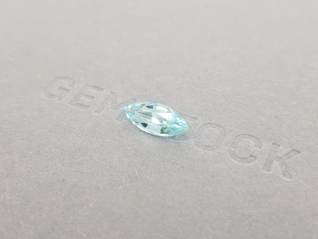 Paraiba tourmaline in a rare cut marquise 1.73 ct, Mozambique, GIA Image №4