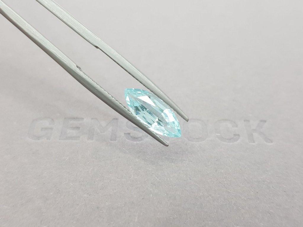 Paraiba tourmaline in a rare cut marquise 1.73 ct, Mozambique, GIA Image №5