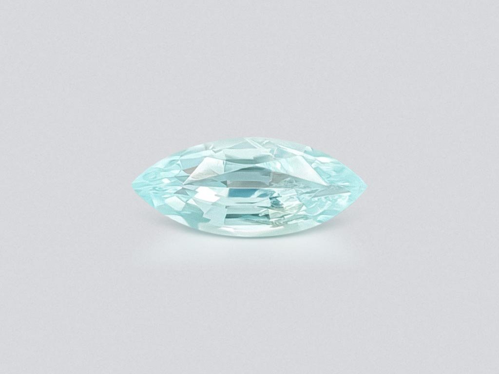 Paraiba tourmaline in a rare cut marquise 1.73 ct, Mozambique, GIA Image №1