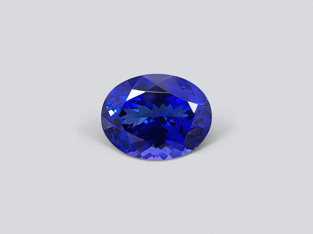 Intense oval cut tanzanite 10.90 ct Image №1