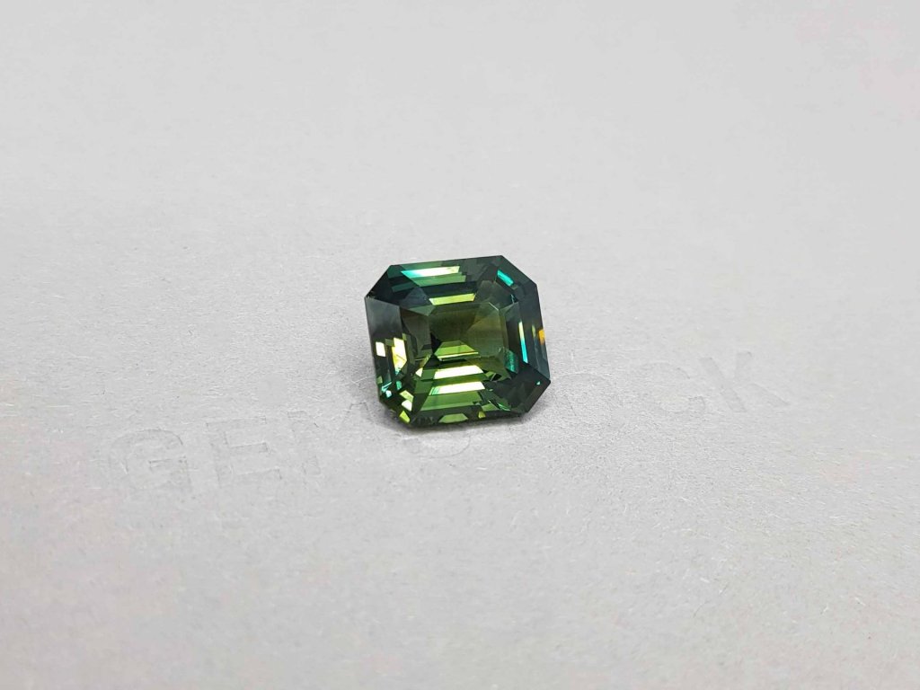 Teal Octagon sapphire 11.57 ct, Madagascar Image №2