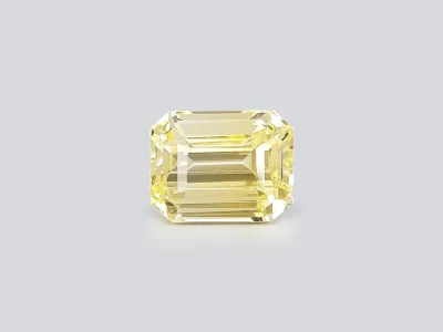 Unheated yellow octagon cut sapphire 3.07 carats, Sri Lanka photo
