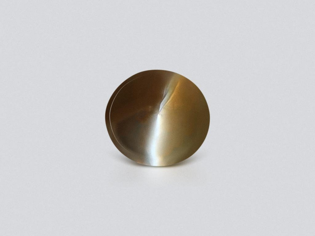 Cat's eye chrysoberyl in cabochon cut 4.24 carats, Sri Lanka Image №1