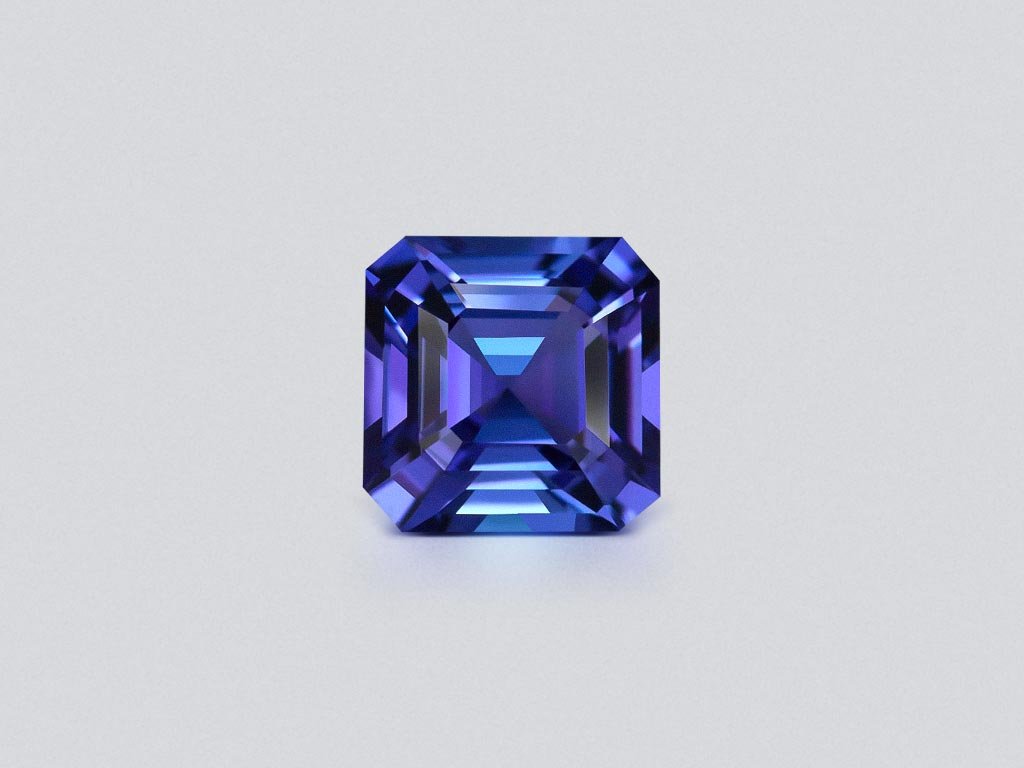 Blue tanzanite asscher cut 6.70 carats Tanzania Image №1