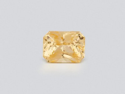 Unheated Pastel Yellow sapphire in radiant cut 2.03 carats, Sri Lanka photo
