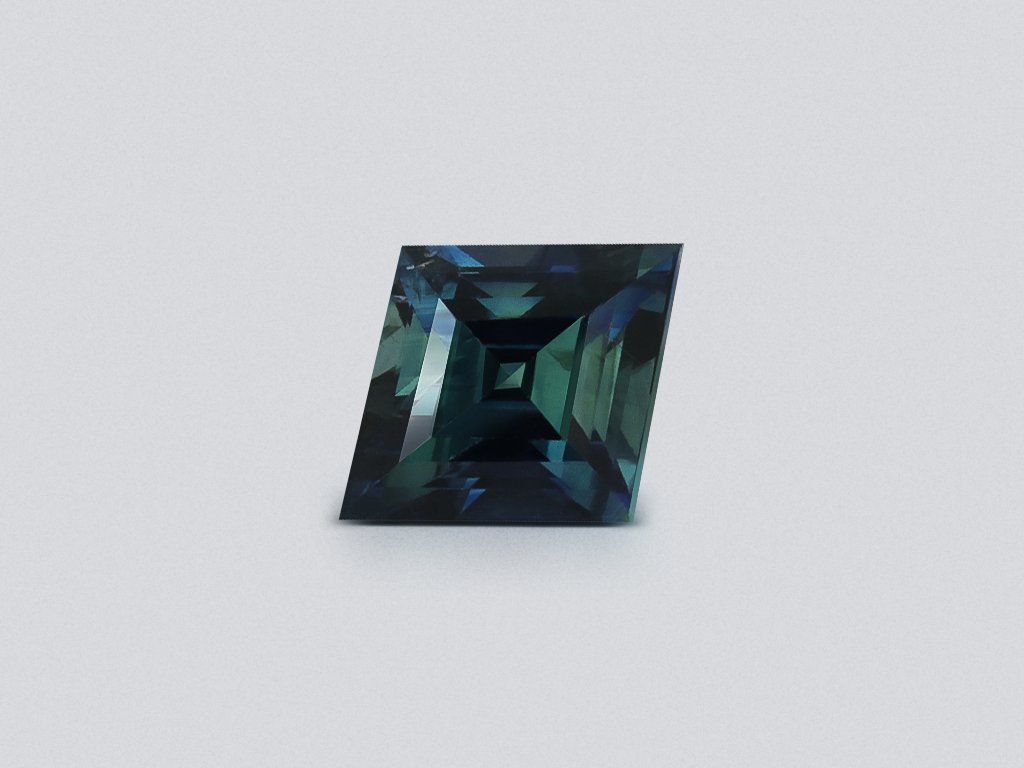Unheated Teal sapphire kite cut 2.01 carats, Sri Lanka Image №1