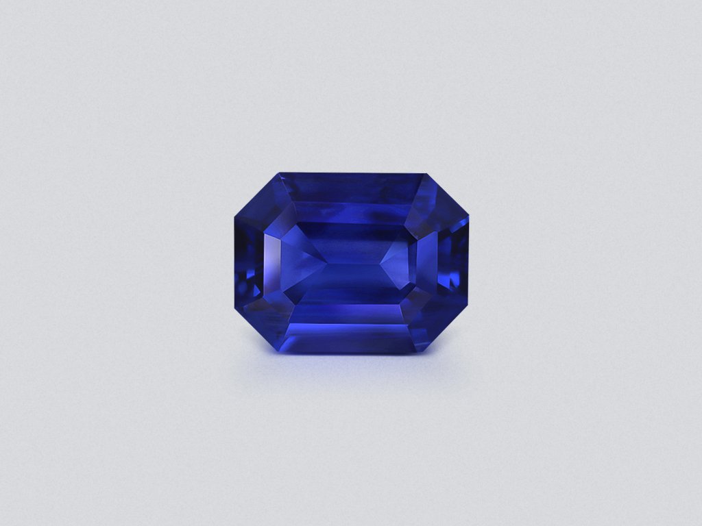 Sapphire Royal Blue octagon cut 3.14 carats, Sri Lanka Image №1