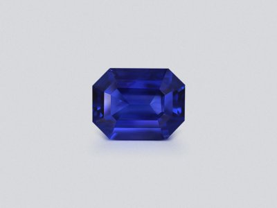 Sapphire Royal Blue octagon cut 3.14 carats, Sri Lanka photo