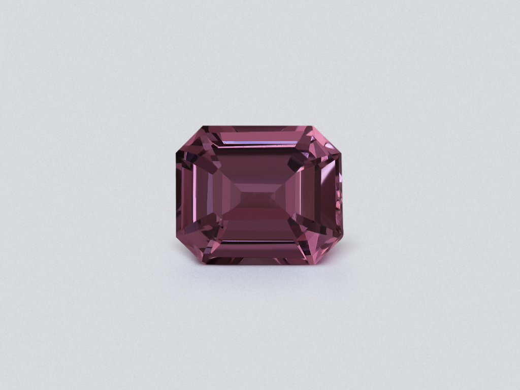 Purple spinel octagon cut 2.03 carats, Tanzania Image №1