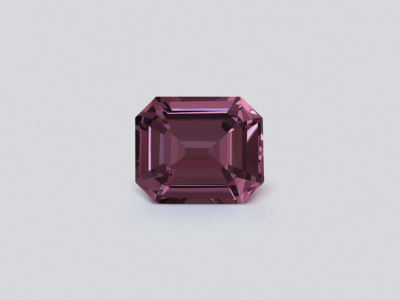 Purple spinel octagon cut 2.03 carats, Tanzania photo