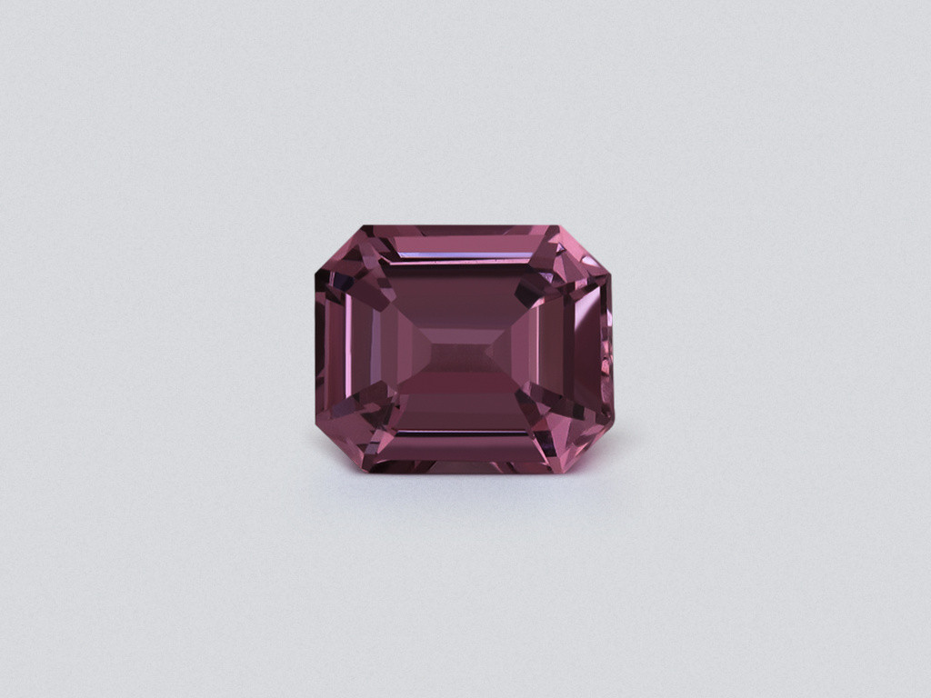 Purple spinel octagon cut 2.03 carats, Tanzania Image №1