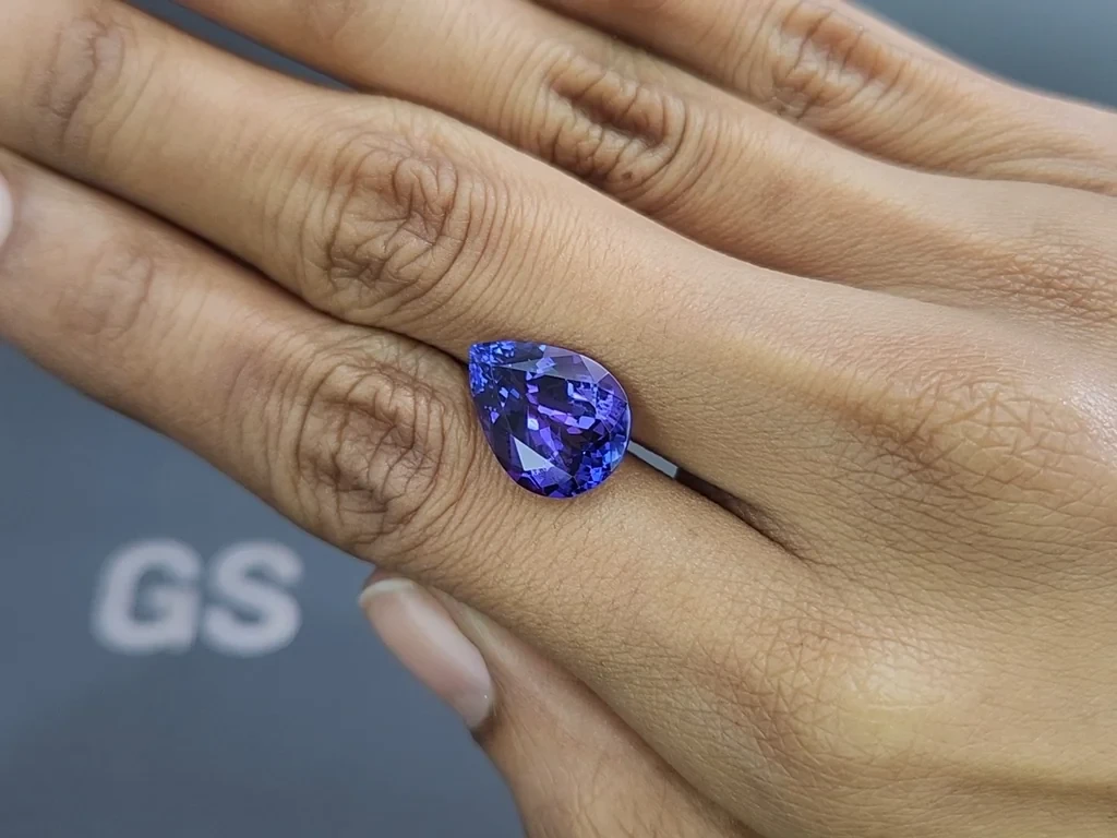 Tanzanite  pear cut 7.49 carats, Tanzania Image №2