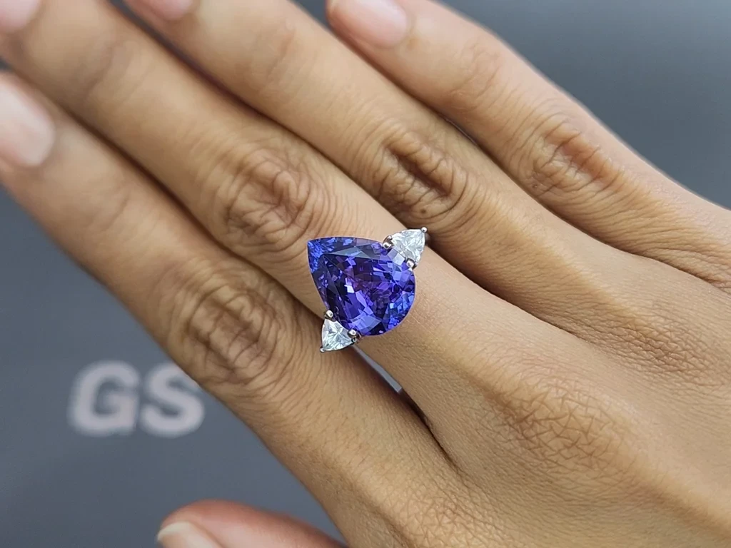 Tanzanite  pear cut 7.49 carats, Tanzania Image №5