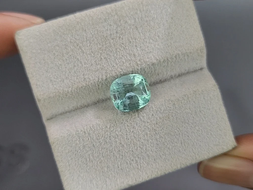 Aquamarine cushion cut  2.49 carats, Madagascar  Image №4