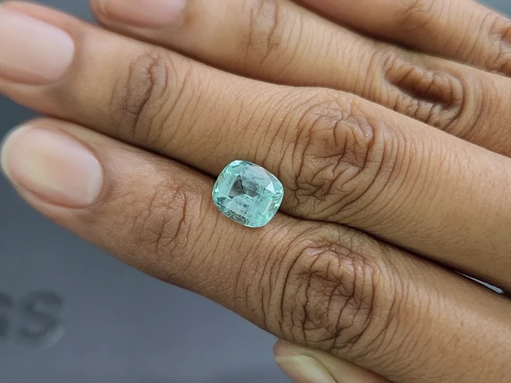 Aquamarine cushion cut  2.49 carats, Madagascar  Image №2