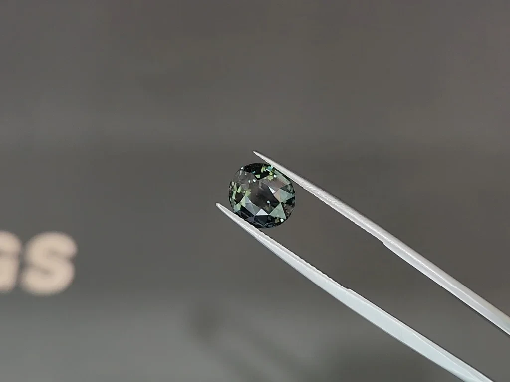 Unheated green sapphire round cut 4.65 carats, Sri Lanka Image №3