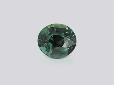 Unheated green sapphire round cut 4.65 carats, Sri Lanka photo