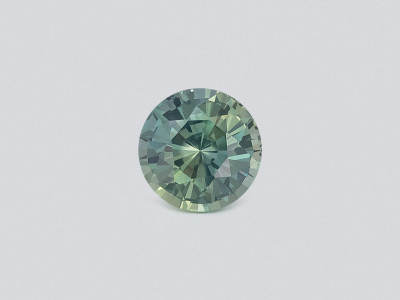 Unheated Teal sapphire round cut 1.62 carats, Madagascar photo