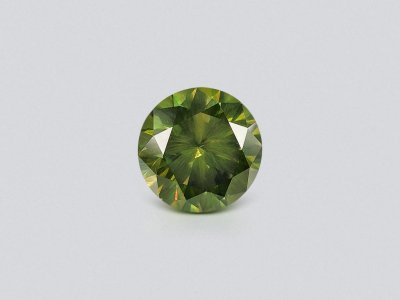 Large russian demantoid with horse tail like inclusion 3.35 ct photo