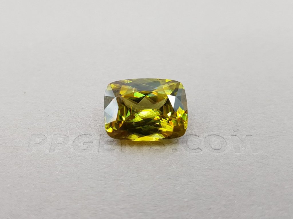 Golden green sphene 9.68 ct, Madagascar Image №2