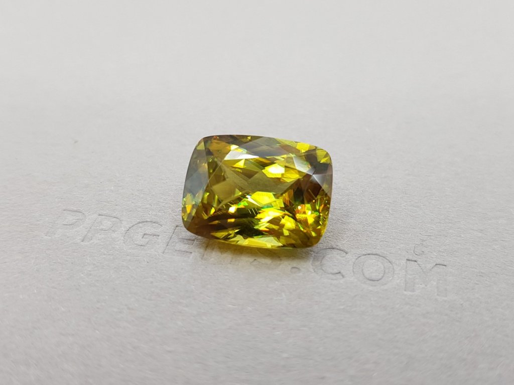 Golden green sphene 9.68 ct, Madagascar Image №3