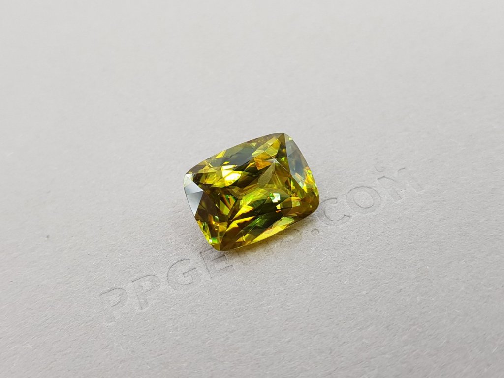 Golden green sphene 9.68 ct, Madagascar Image №4