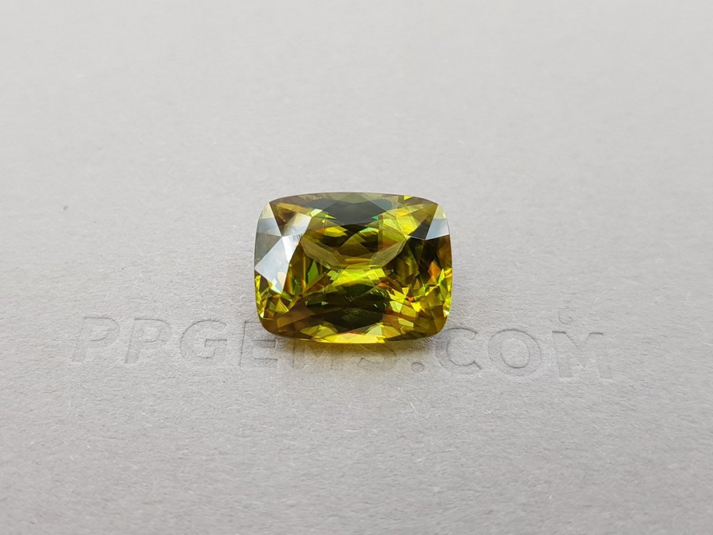 Golden green sphene 9.68 ct, Madagascar Image №5