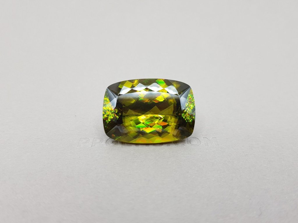 Large golden-green sphene 52.17 ct, Madagascar Image №1