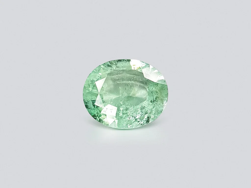 Paraiba tourmaline, 6.05 ct oval cut, Mozambique, GIA Image №1