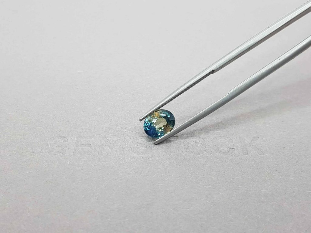 Teal oval sapphire 2.01 ct, Madagascar Image №4