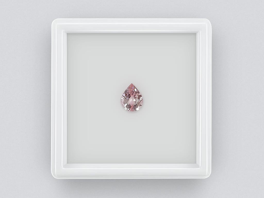 Pear-cut morganite 0.68 carats, Africa Image №1