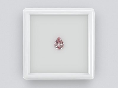 Pear-cut morganite 0.68 carats, Africa photo