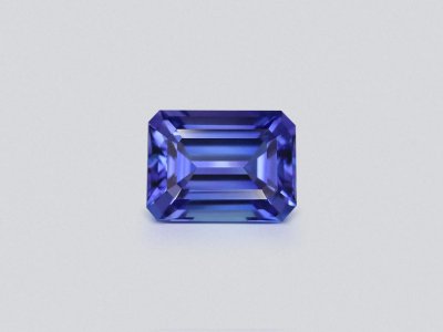 Octagon cut blue tanzanite 6.20 carats, Tanzania  photo