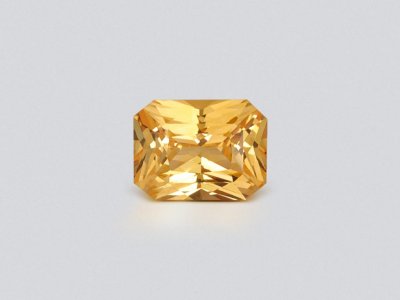 Unheated Intense yellow sapphire in radiant cut 1.56 carats, Sri Lanka photo