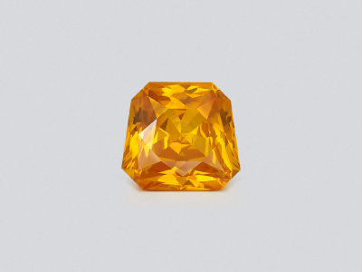 Unheated sapphire yellow orange fancy cut 4.70 carats, Sri Lanka photo