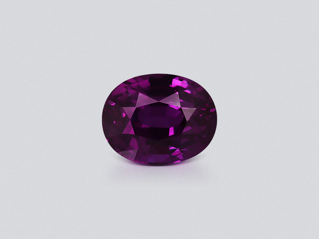 Purple sapphire oval cut 3.10 carats, Sri Lanka Image №1