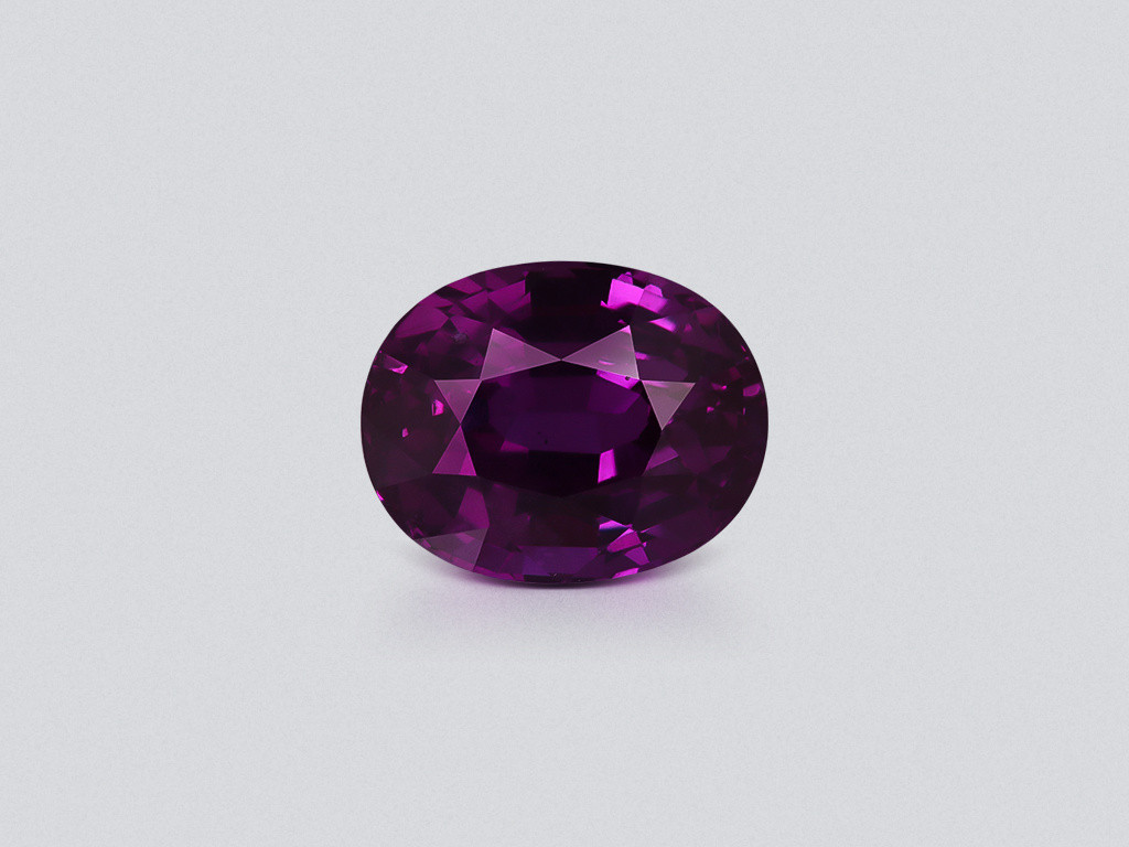 Purple sapphire oval cut 3.10 carats, Sri Lanka Image №1