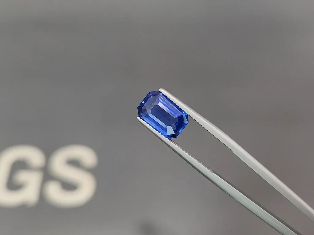 Blue sapphire octagon cut 4.01 carats, Sri Lanka Image №3