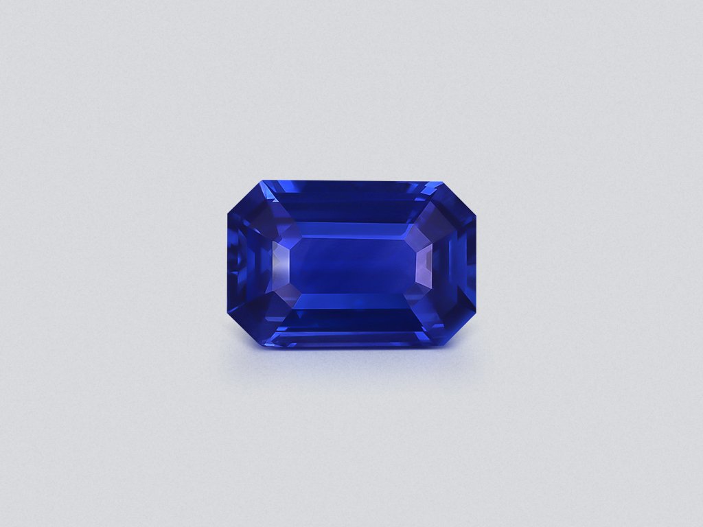Blue sapphire octagon cut 4.01 carats, Sri Lanka Image №1