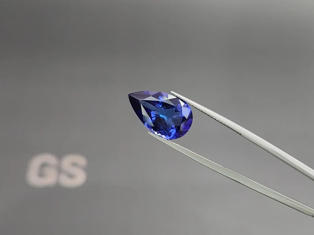 Tanzanite pear cut 7.75 carats, Tanzania Image №3