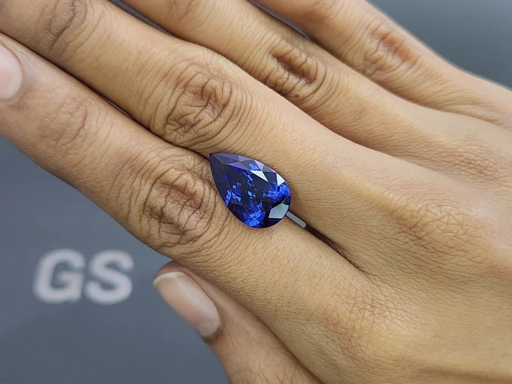 Tanzanite pear cut 7.75 carats, Tanzania Image №2
