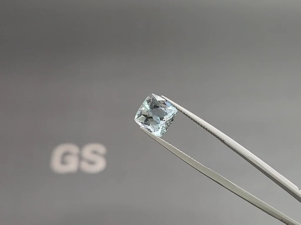 Aquamarine cushion cut 4.18 carats, Madagascar  Image №3