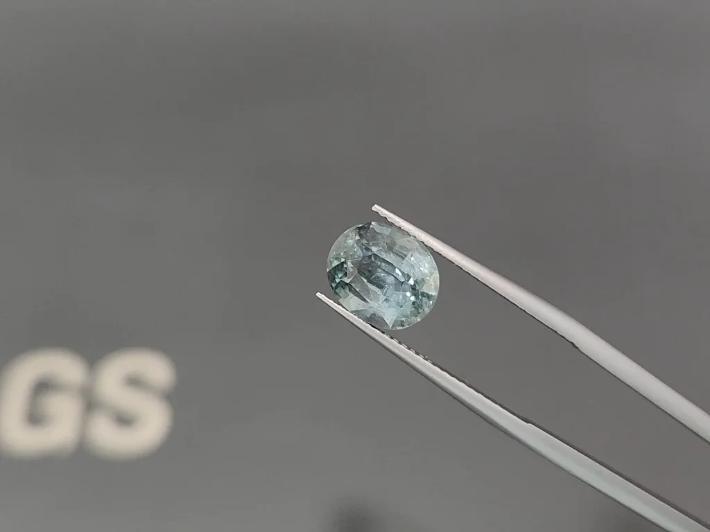 Sapphire Teal oval cut 4.79 carats, Sri Lanka Image №3