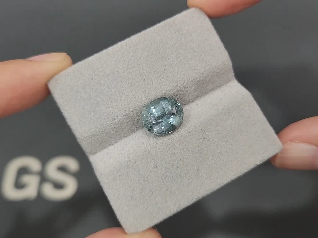Sapphire Teal oval cut 4.79 carats, Sri Lanka Image №4
